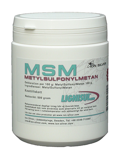 MSM 500g Pulver - Kosttillskott